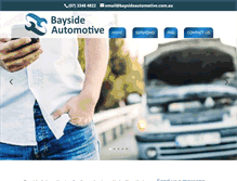 Tablet Screenshot of baysideautomotive.com.au